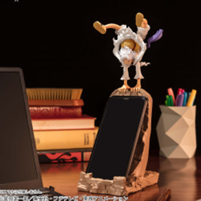 Monkey D Ruffy Gear5 Statue und Smartphone Halter Banpresto