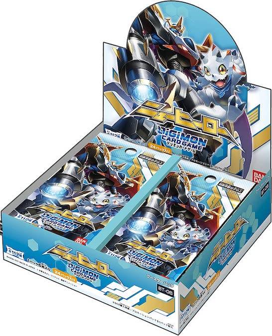 Digimon Card Game Official Booster New Hero BT-08 24 PACKS BOX Bandai