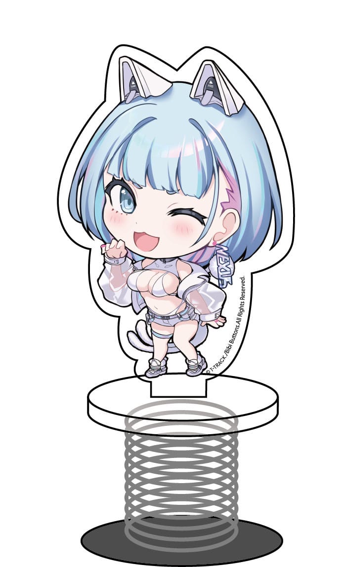 Kin Mirai Nekomata Miu Original Character Bibi Buttons