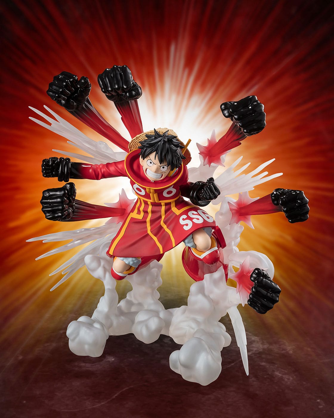 Monkey D. Luffy -Gum Gum Hawk Gatling- One Piece Bandai Tamashii Nations