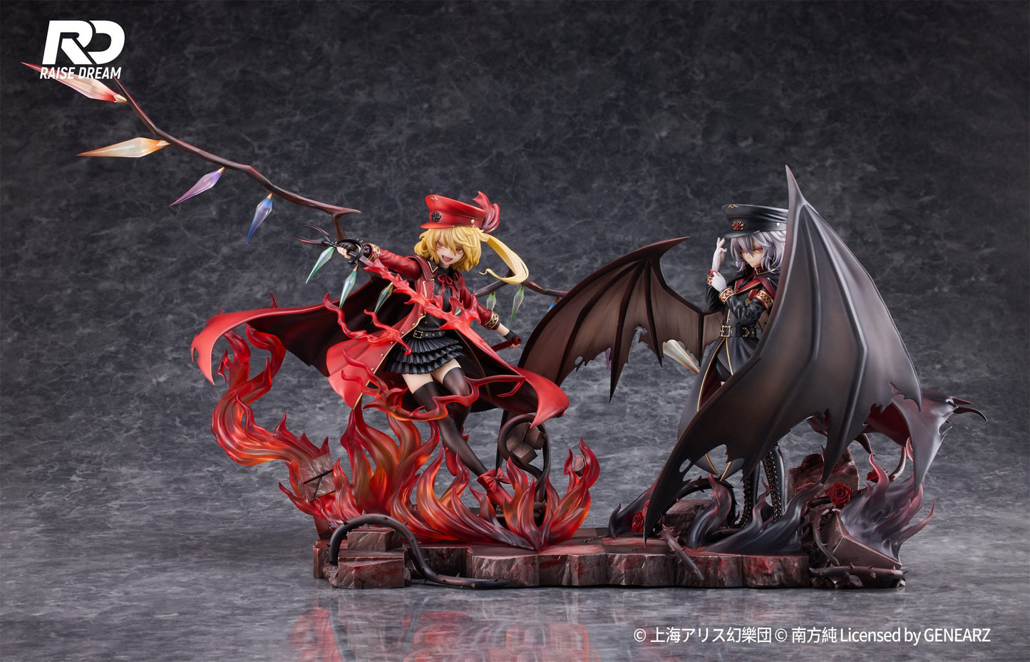 Touhou Project PVC Statue Flandre Scarlet Military Uniform Ver. - Beschädigte Verpackung