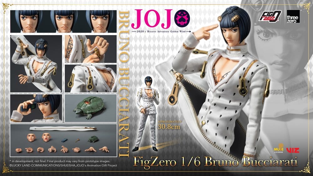 Bruno Bucciarati Jojo's Bizarre Adventure: Golden Wind FigZero ThreeZero