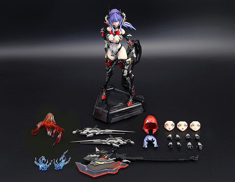 Thunderbolt-barbera red Animester Alloy Articulated Assemblable Model
