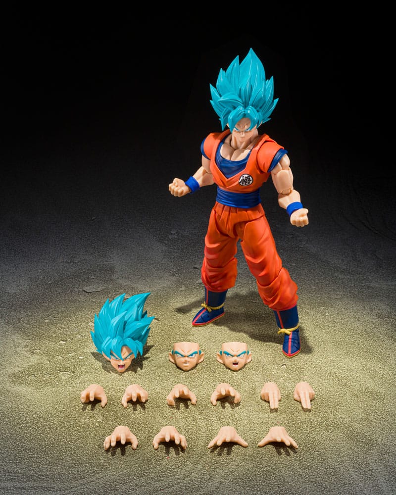 Super Saiyan God Super Son Guko (Blue power transcending Limits) Bandai Tamashii Nations