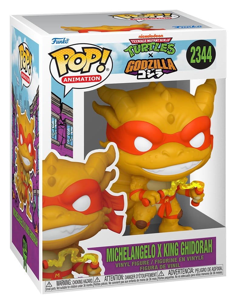 Godzilla x Turtles POP! Animation Vinyl Figur Michelangelo X Ghidorah - Anime Figuren günstig kaufen