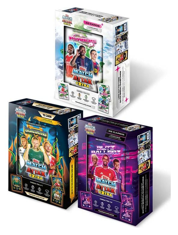 UEFA Champions League Match Attax Extra Trading Cards 2025/26 Mega Tin - Anime Figuren günstig kaufen