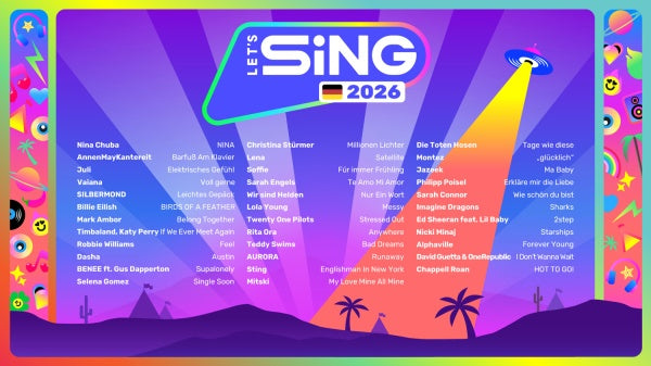 Let's Sing 2026 German Version [+ 2 Mics]