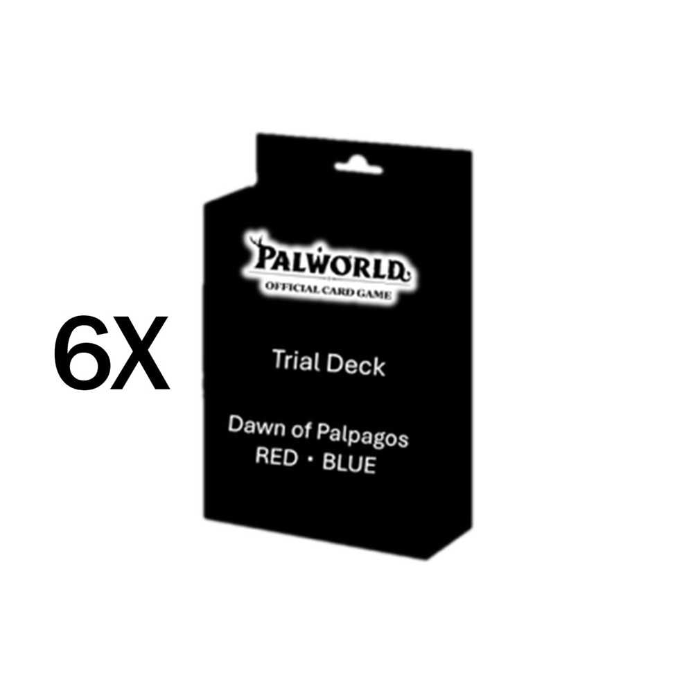 DISPLAY X6 TRIAL DECK PALWORLD TD01 DAWN OF PALPAGOS RED-BLUE ENG