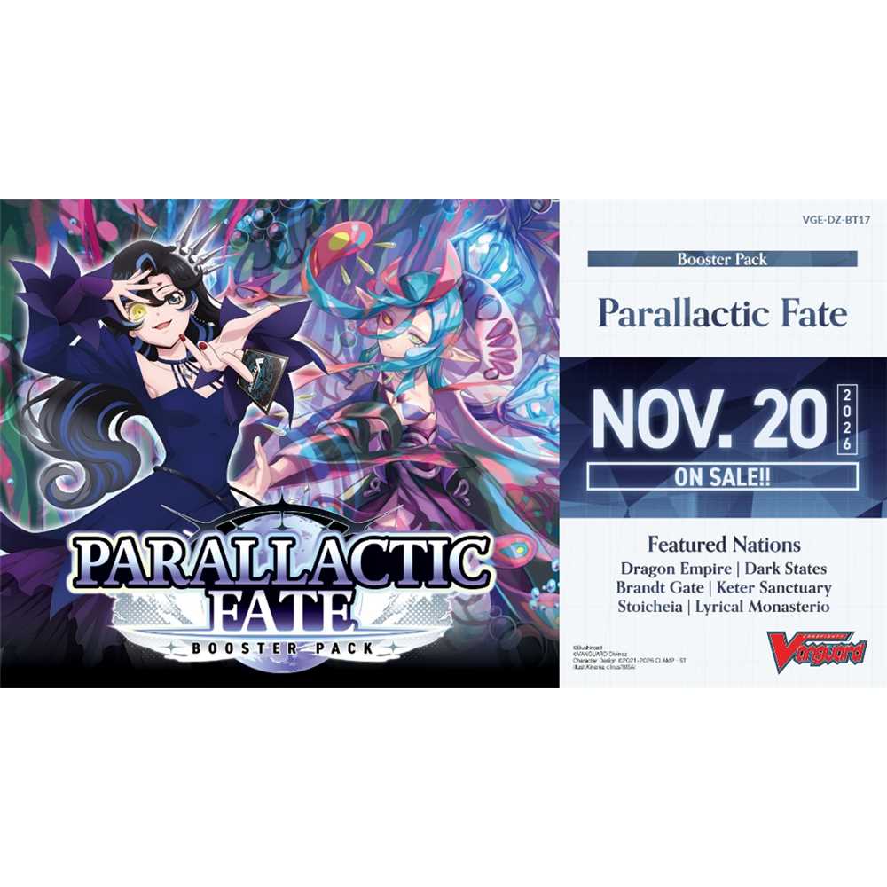 CARDFIGHT!! VANGUARD VGE-DZ-BT17 PARALLACTIC FATE (16 PACKS) - ENG