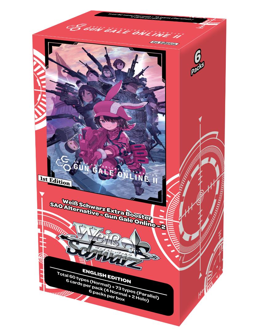 Weiss Schwarz - Box mit 6 Extra Boosters - Sword Art Online Alternative Gun Gale Online II
