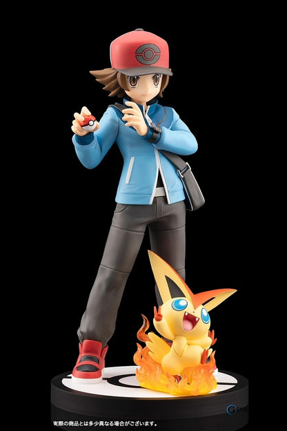 ARTFX J: Pokémon Black & White - Hilbert & Victini 1/8