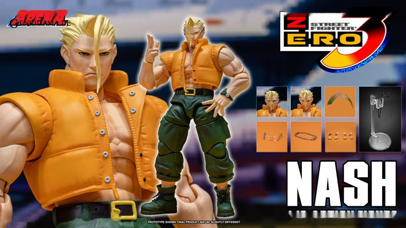STORM ARENA STREET FIGHTER ALPHA 3 NASH ACTION FIGURE