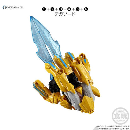 Mini-Pla No.1 Gattai Series 01 Tega Sword & Leon Buster 50 & Tyranno Hummer 50 Set of All 6 Types