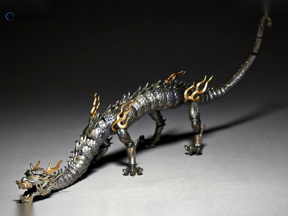 KT Project KT-003 Takeya Style Jizai Okimono "Dragon" Iron Rust Look Edition