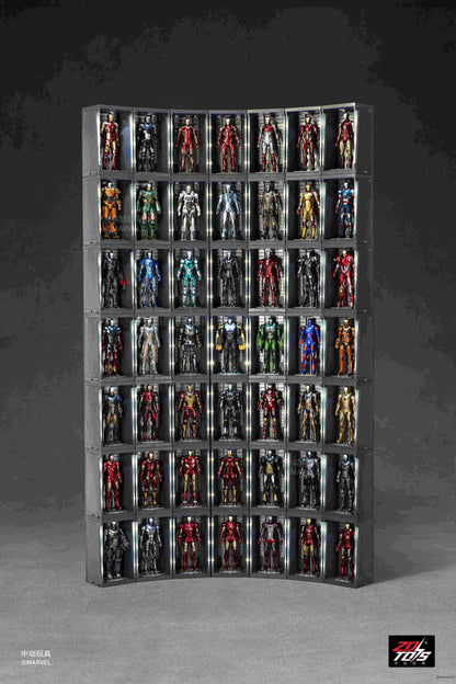 MARVEL Avengers: Iron Man Mk.46 - 7-inch Action Figure + Hall of Armor Set