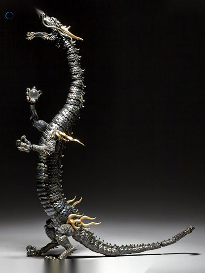 KT Project KT-003 Takeya Style Jizai Okimono "Dragon" Iron Rust Look Edition