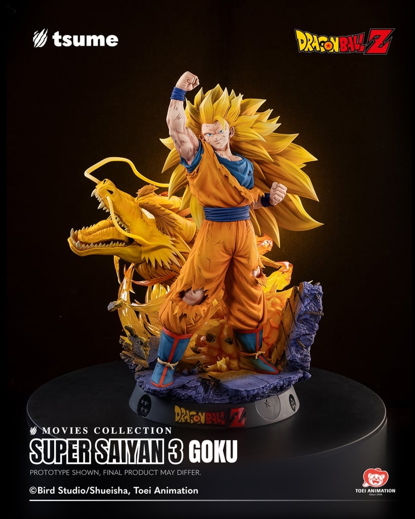 DRAGON BALL Z - Super Saiyan 3 Goku - Statue Movie Coll. By Tsume 57cm
