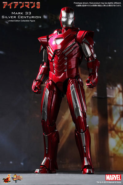 Iron Man Mark XXXIII Silver Centurion Iron Man 3 Movie Masterpiece Hot Toys