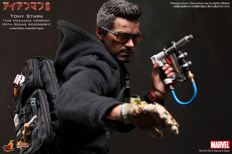 Tony Stark (The Mechanic) Iron Man 3 Movie Masterpiece Hot Toys