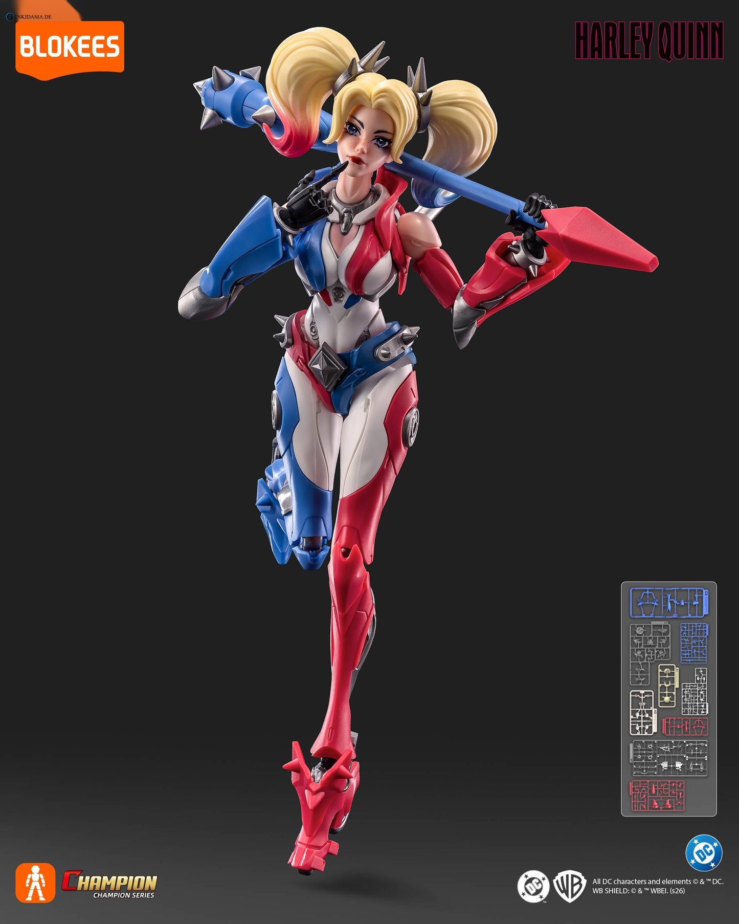 DC CHAMPION CLASS 04 HARLEY QUINN ACTION FIGURE [BLOKEES]