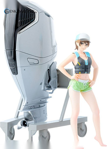 PLAMAX MF-88 minimum factory Minori with Honda Outboard Engine BF350 Plastic Model