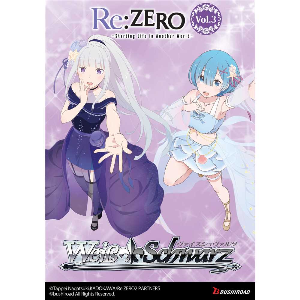 BOOSTER BOX WEISS SCHWARZ RE:ZERO -STARTING LIFE IN ANOTHER WORLD- VOL.3 (12 BOOSTERS) - ENG - Anime Figuren günstig kaufen