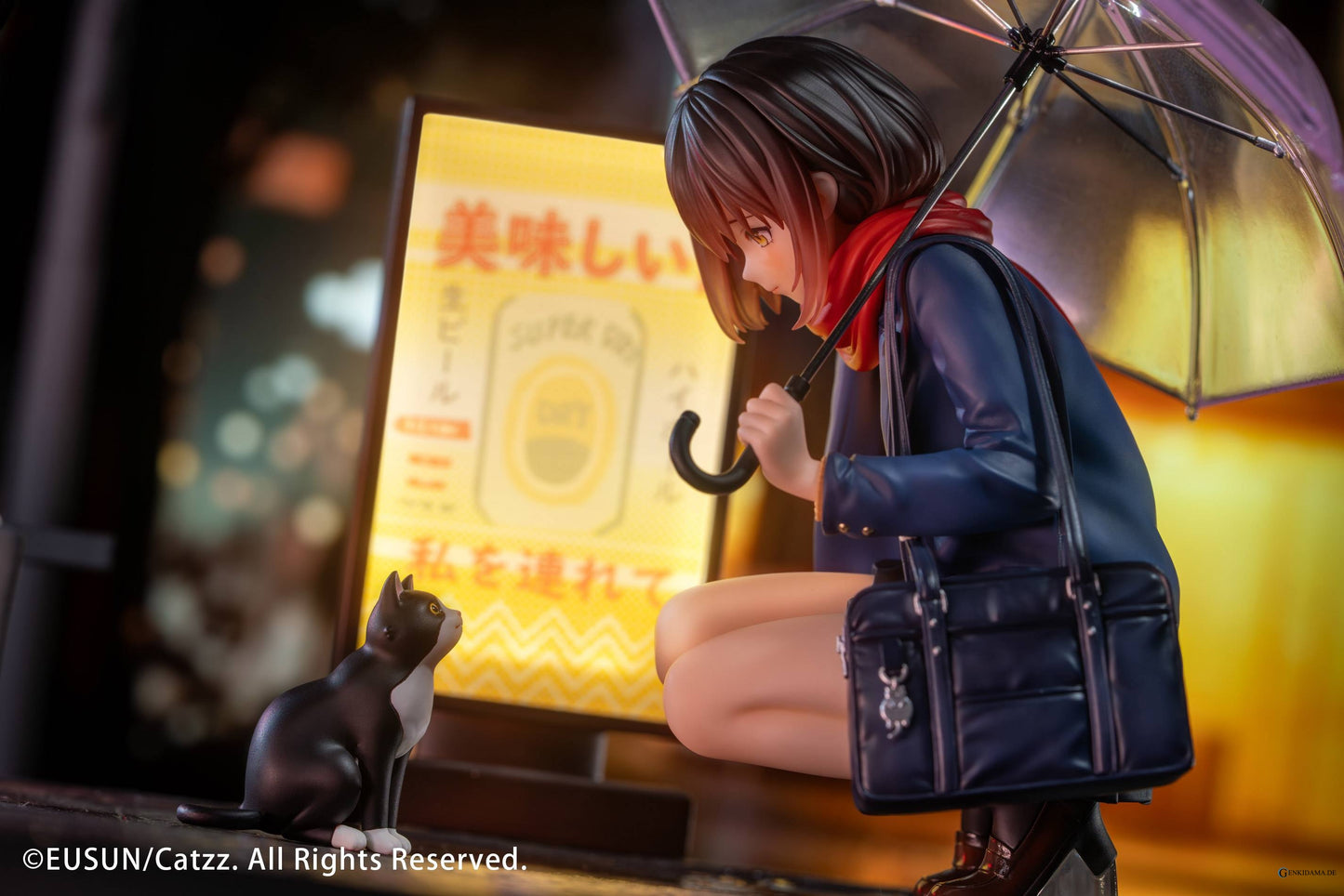 Original Character: Rainy Night Encounter - Illustration by Catzz 1/7 (With Bonus)