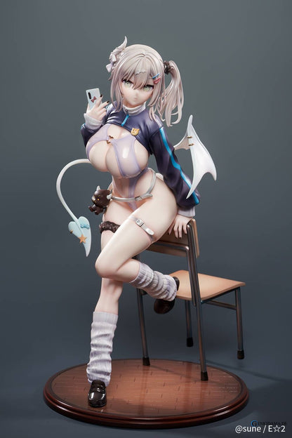 Original Character: The Quiet-Type Gal, Succubus Yuki Shinomiya - Illustration by sune 1/6