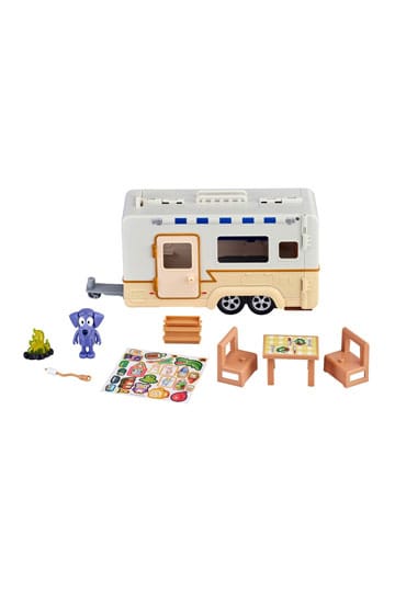 Bluey Actionfigur mit Fahrzeug Bluey Caravan - Anime Figuren günstig kaufen