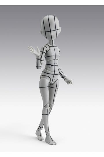 S.H.Figuarts Actionfigur Body-Chan -Ken Sugimori- Edition -Wireframe- (Gray Color Ver.) - Anime Figuren günstig kaufen