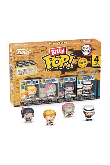 Demon Slayer: Kimetsu no Yaiba Bitty POP! Vinyl Figuren 4er-Pack Zenitsu 2, - Anime Figuren günstig kaufen
