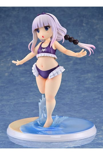Miss Kobayashi's Dragon Maid PVC Statue 1/6 Kanna Kamui: Excited to Wear a Swimsuit at Home Ver. (Purple) 20 cm