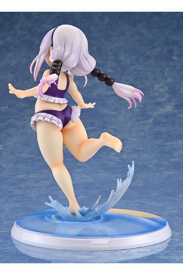 Miss Kobayashi's Dragon Maid PVC Statue 1/6 Kanna Kamui: Excited to Wear a Swimsuit at Home Ver. (Purple) 20 cm