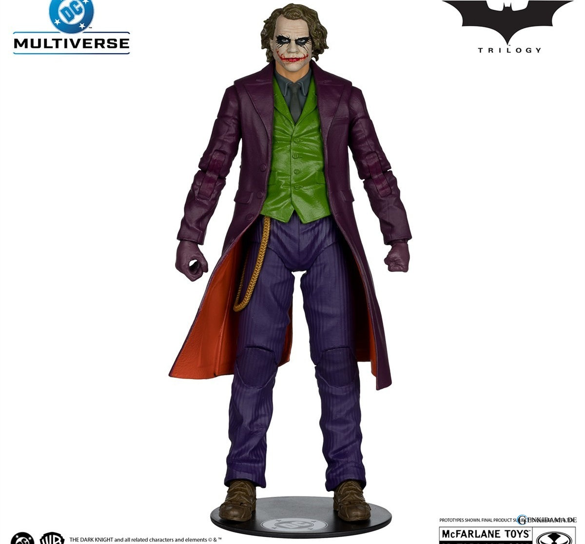 DC Comics - DC Multiverse: 7 Inch Action Figure - Deluxe Theatrical Edition: The Joker [Movie / The Dark Knight Trilogy] - Anime Figuren günstig kaufen