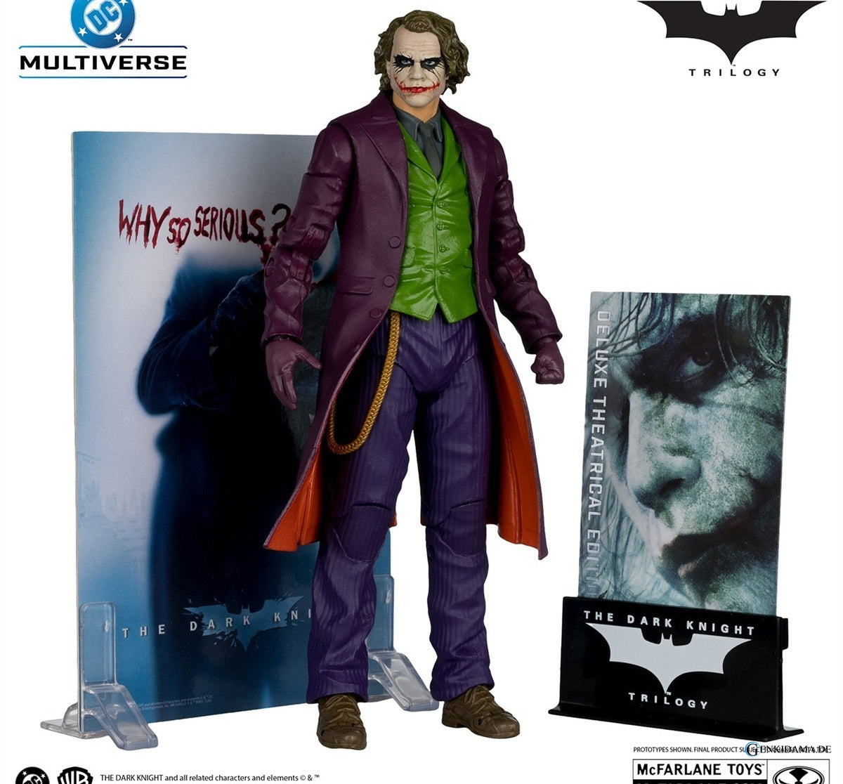 DC Comics - DC Multiverse: 7 Inch Action Figure - Deluxe Theatrical Edition: The Joker [Movie / The Dark Knight Trilogy] - Anime Figuren günstig kaufen