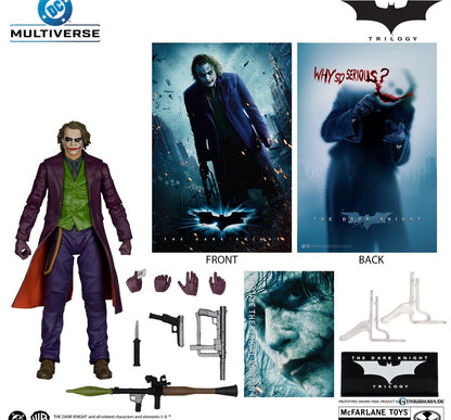 DC Comics - DC Multiverse: 7 Inch Action Figure - Deluxe Theatrical Edition: The Joker [Movie / The Dark Knight Trilogy] - Anime Figuren günstig kaufen