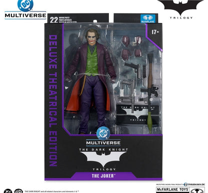 DC Comics - DC Multiverse: 7 Inch Action Figure - Deluxe Theatrical Edition: The Joker [Movie / The Dark Knight Trilogy] - Anime Figuren günstig kaufen