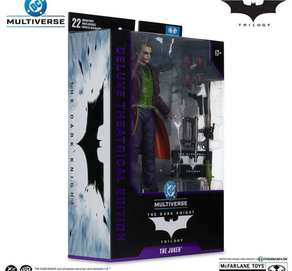 DC Comics - DC Multiverse: 7 Inch Action Figure - Deluxe Theatrical Edition: The Joker [Movie / The Dark Knight Trilogy] - Anime Figuren günstig kaufen
