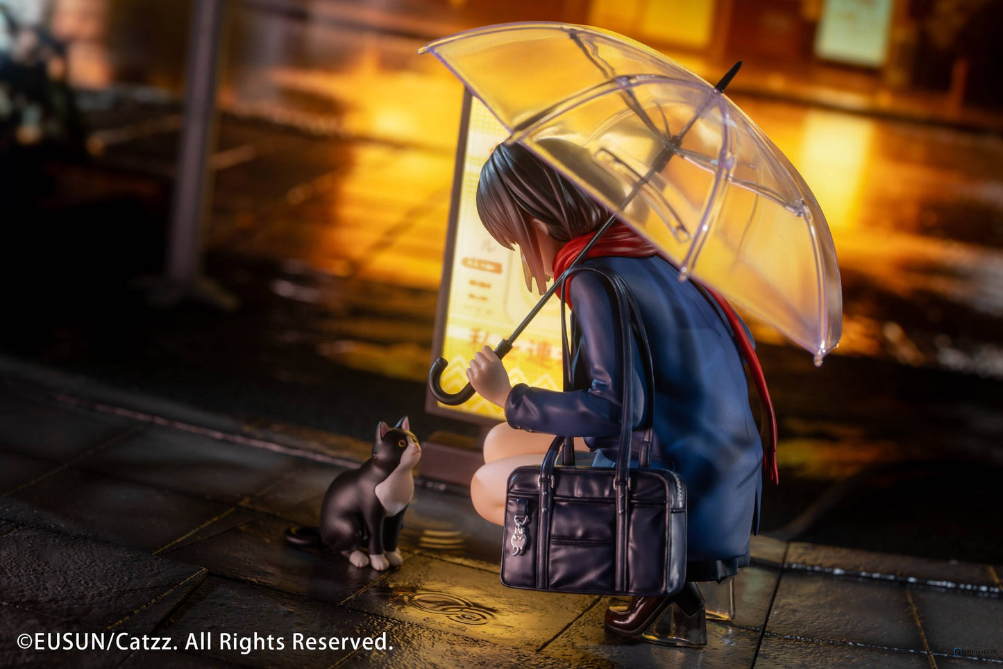Original Character: Rainy Night Encounter - Illustration by Catzz 1/7 (With Bonus)