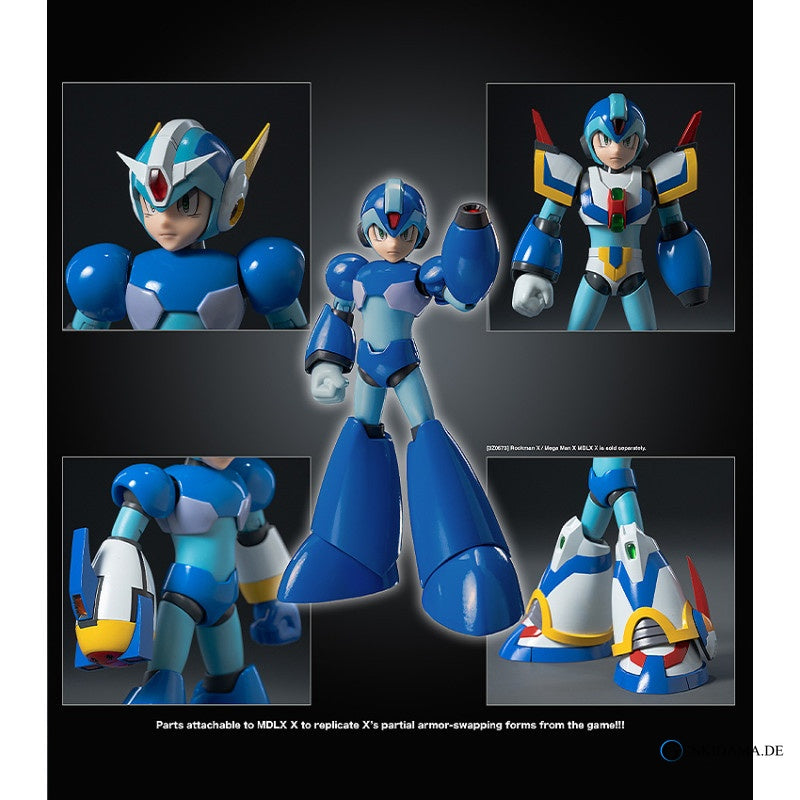 Mdlx X Force Armor - Mega Man X Action Figure [Threezero] Ansicht 8