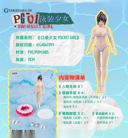 POCKET GIRL PG-01 Swimsuit Girl Posable