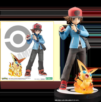 ARTFX J: Pokémon Black & White - Hilbert & Victini 1/8 (Limited)