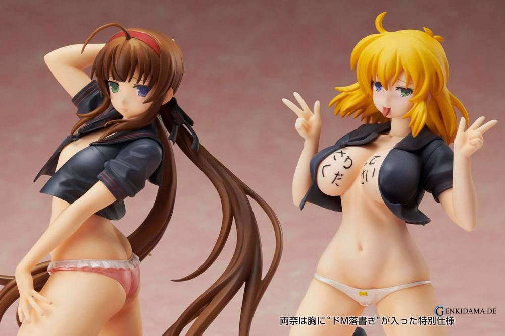 Gokubi Girls Slender Glamorous "Senran Kagura NewWave G Burst" Ryobi x Ryona Bare Body Sailor Uniform Ver. 1/10 Complete Figure Set [Proovy] Ansicht 2