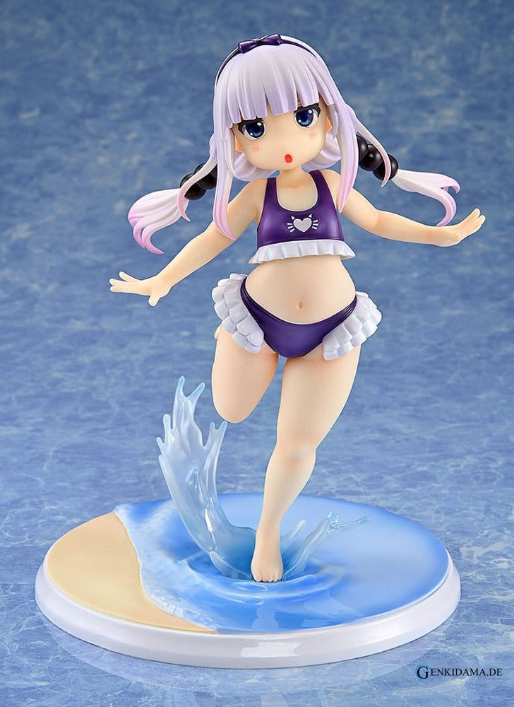 Miss Kobayashi's Dragon Maid PVC Statue 1/6 Kanna Kamui: Excited to Wear a Swimsuit at Home Ver. (Purple) 20 cm Ansicht 2