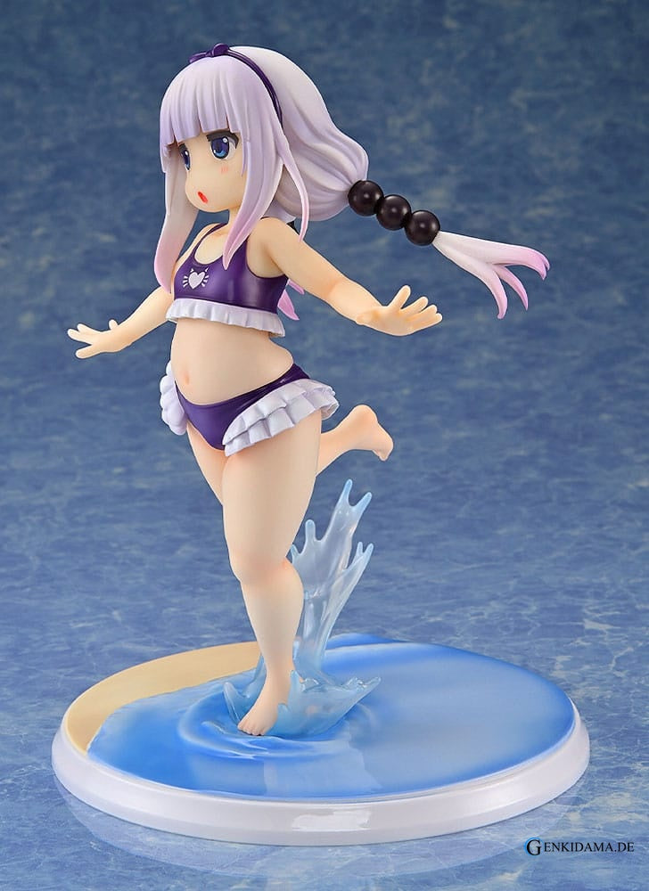 Miss Kobayashi's Dragon Maid PVC Statue 1/6 Kanna Kamui: Excited to Wear a Swimsuit at Home Ver. (Purple) 20 cm Ansicht 4