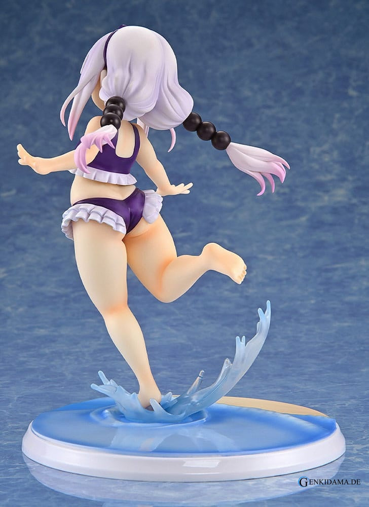 Miss Kobayashi's Dragon Maid PVC Statue 1/6 Kanna Kamui: Excited to Wear a Swimsuit at Home Ver. (Purple) 20 cm Ansicht 5