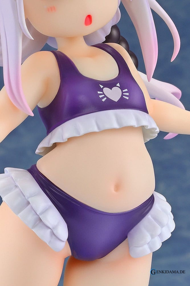 Miss Kobayashi's Dragon Maid PVC Statue 1/6 Kanna Kamui: Excited to Wear a Swimsuit at Home Ver. (Purple) 20 cm Ansicht 10