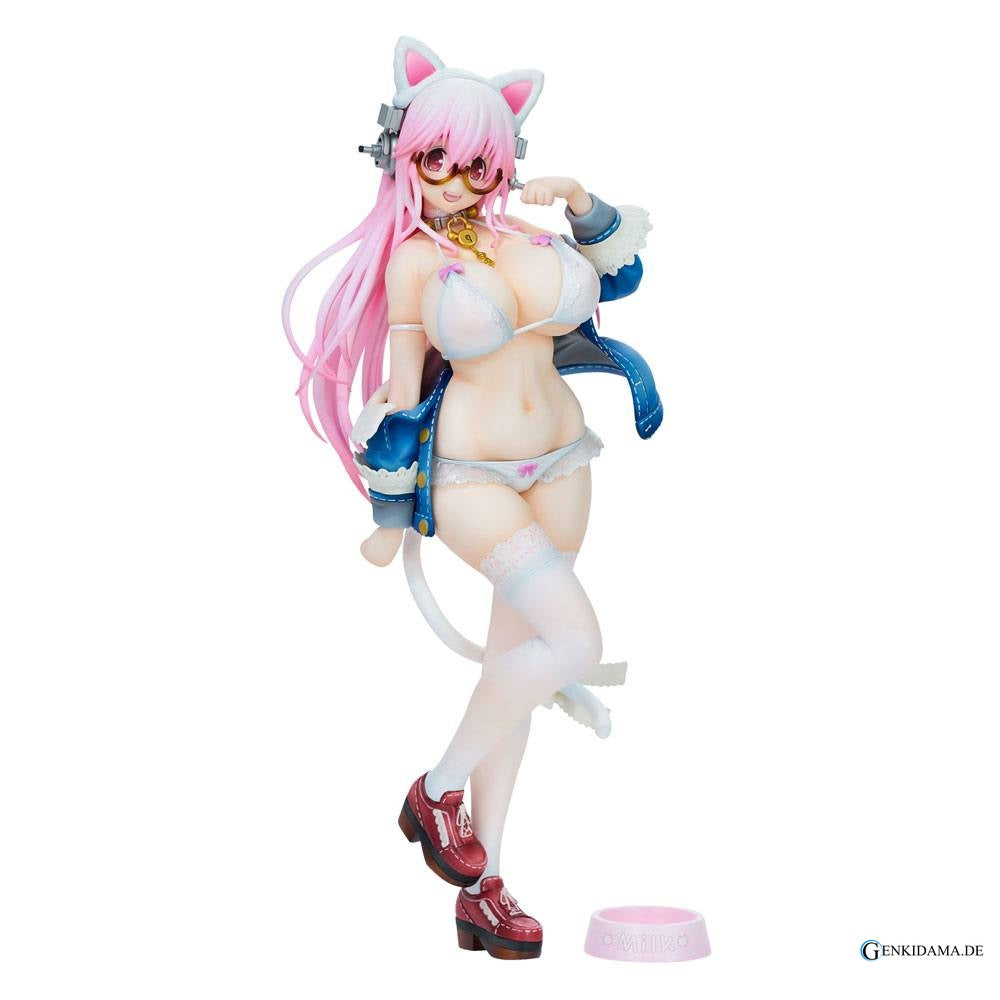 Nitro Super Sonic PVC Statue Super Sonico White Cat Ver. 27 cm Ansicht 1