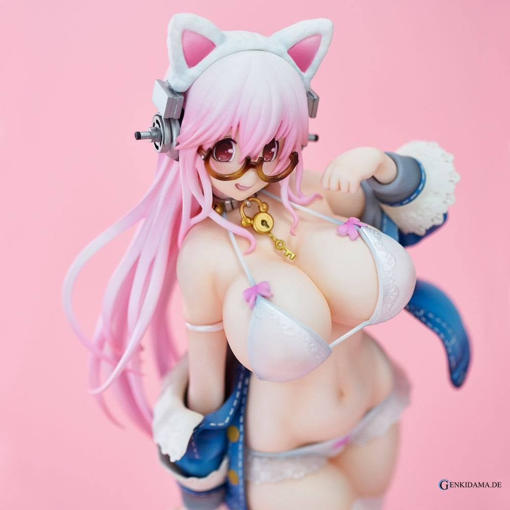Nitro Super Sonic PVC Statue Super Sonico White Cat Ver. 27 cm Ansicht 2