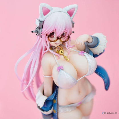 Nitro Super Sonic PVC Statue Super Sonico White Cat Ver. 27 cm Ansicht 2